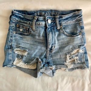 AMERICAN EAGLE denim shorts Sz 0